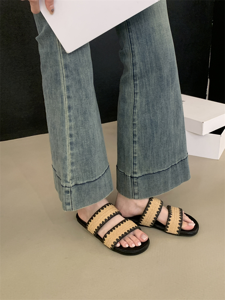 Niche Vacation Evening Waves Bohemian Outdoor Slippers Women's Shoes 2025 Summer Dress Matching Temperament Cool Slippers Sandals - Image 2